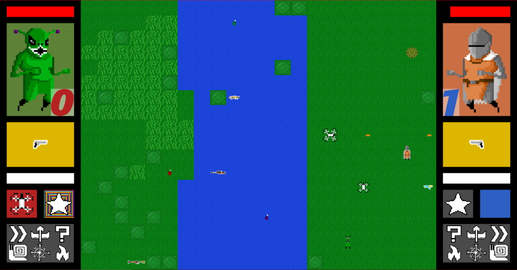 Time Break - game view of the river map.