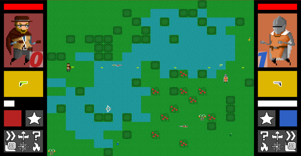 Time Break - game view of the marsh map.