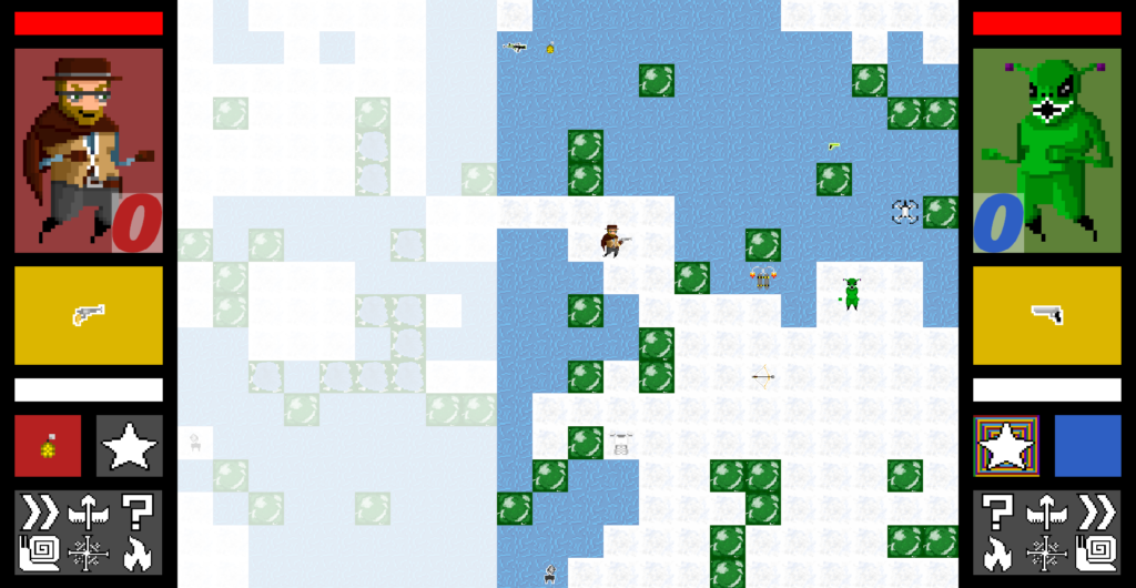 Time Break - game view of the ice map.