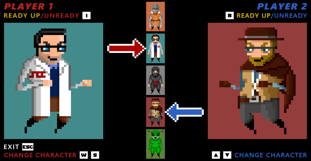 Time Break - Character Selection Screen.